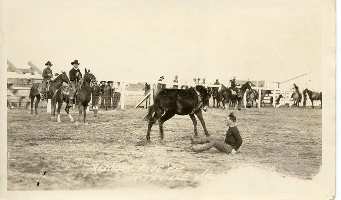 Ritzville Rodeo, Record Series, Photographs, A.M.  Kendrick Collection, 1920, Washington State Archives, Digital Archives.
