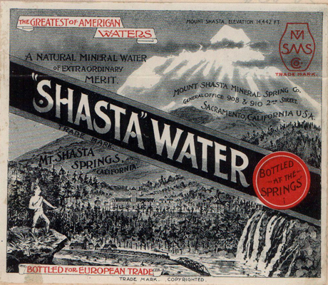 Shasta Water Trademark Sample from 1891, Trademark Records, Secretary of State, Corporations Division, Trademarks, 1888 to 2011, Washington State Archives, Digital Archives.