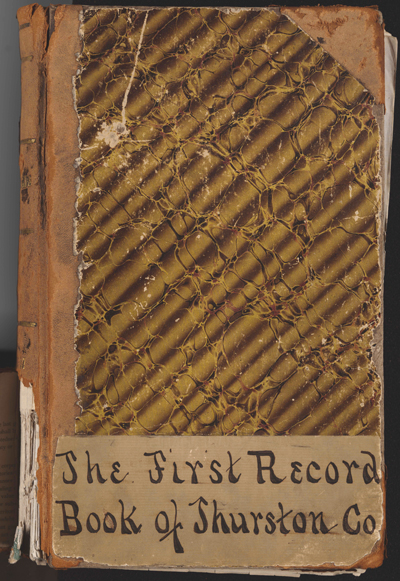 Thurston County’s First Record Book, 1852-1857, Miscellaneous Family History Collection.