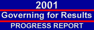 Governing for Results 2001 Progress Report Banner