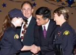 Gov. Locke at Chief for a Day Ceremony