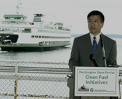 Gov. Locke at Clean Fuel Initiatives News Conference